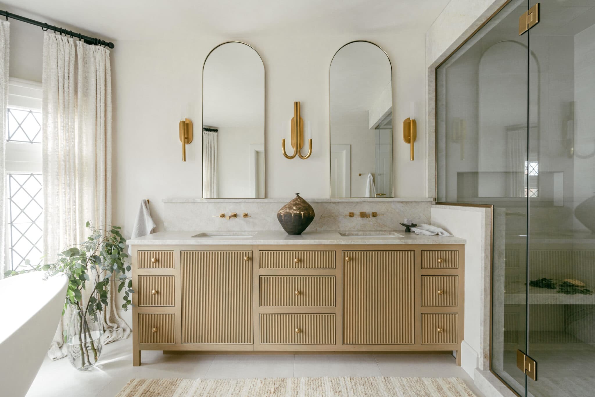 Custom Reeded Vanity