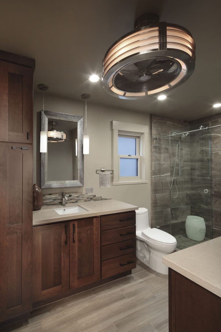 Dark Brown Transitional Bathroom Vanity