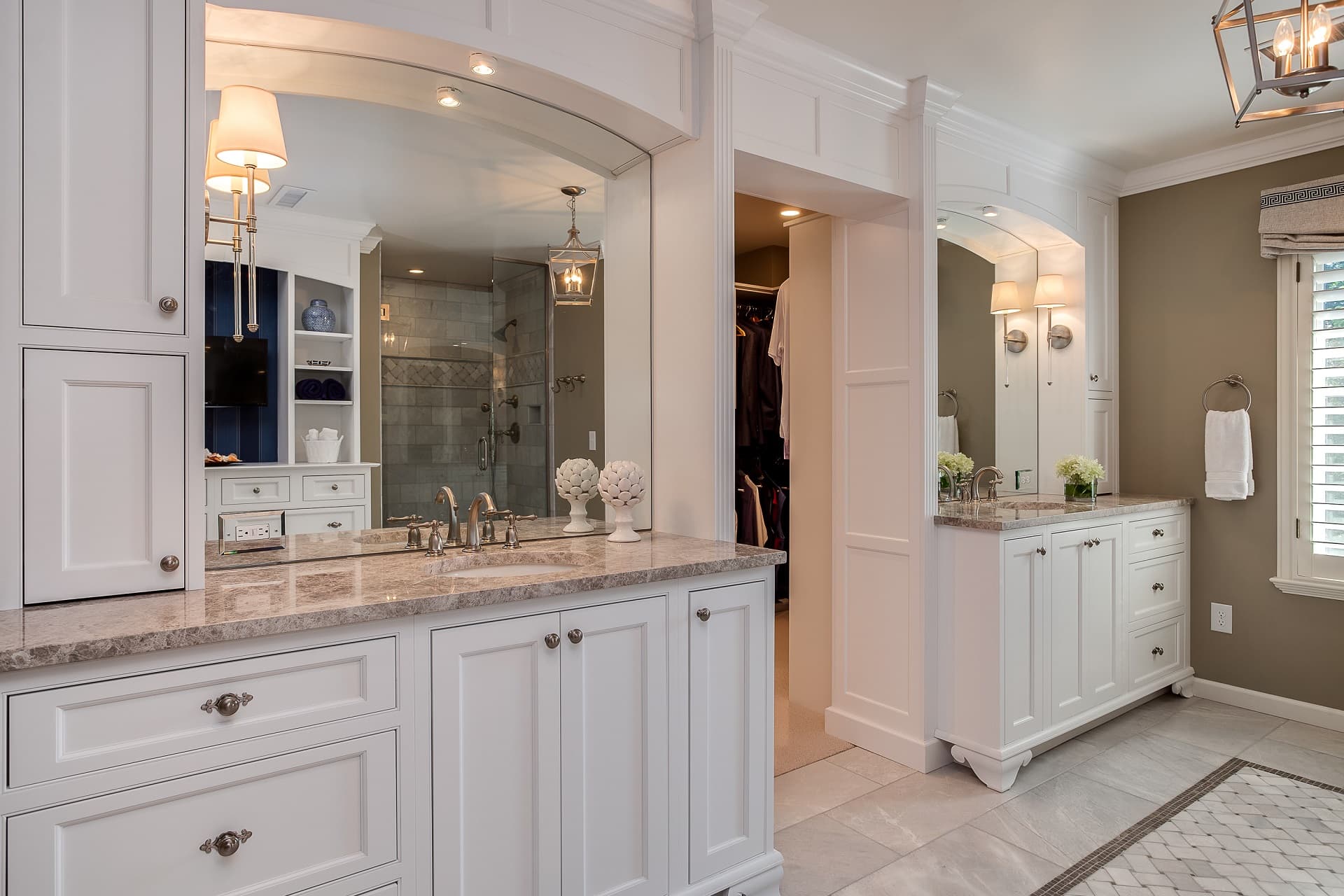Designer White Inset Bathroom