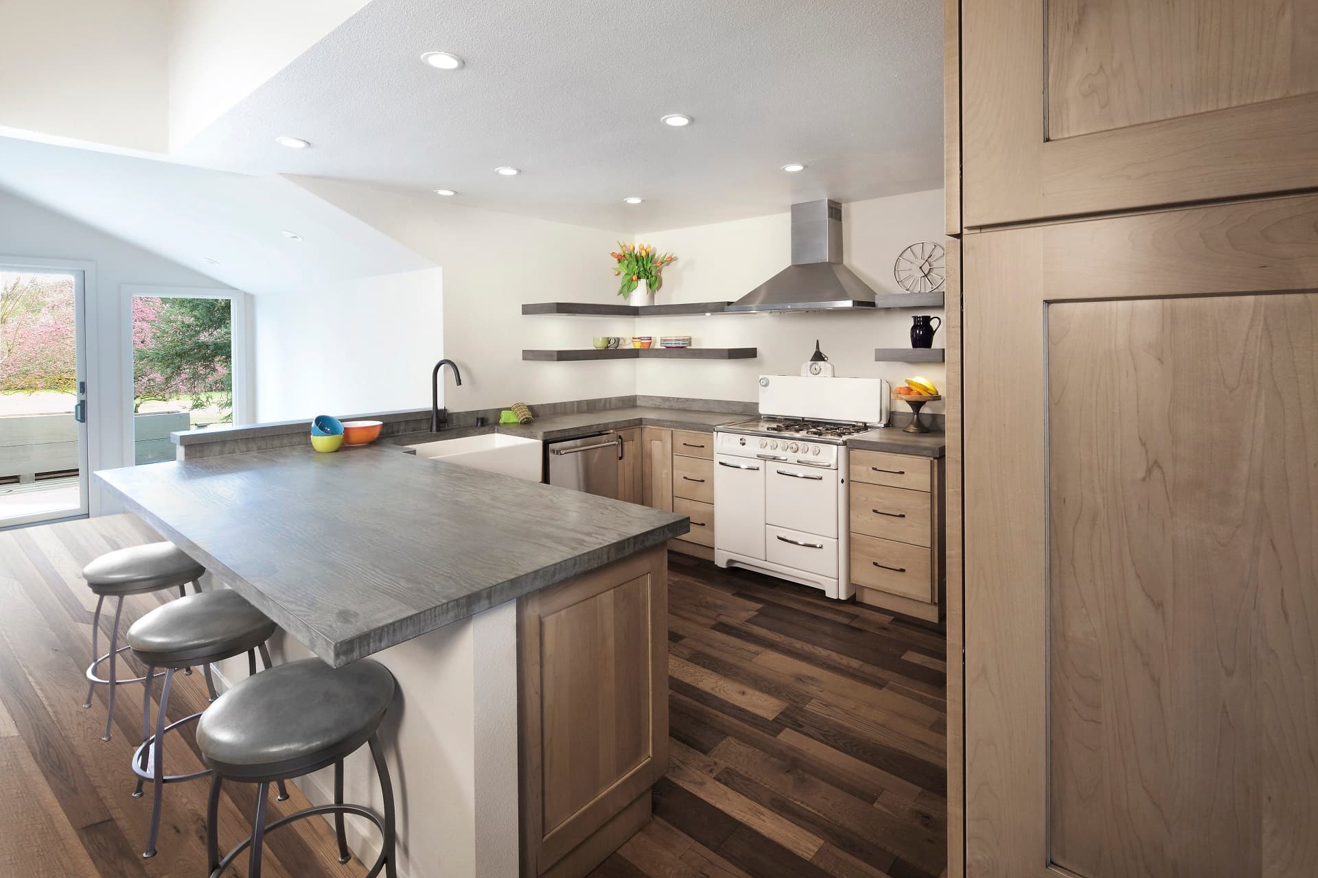 Natural Custom Kitchen Cabinets