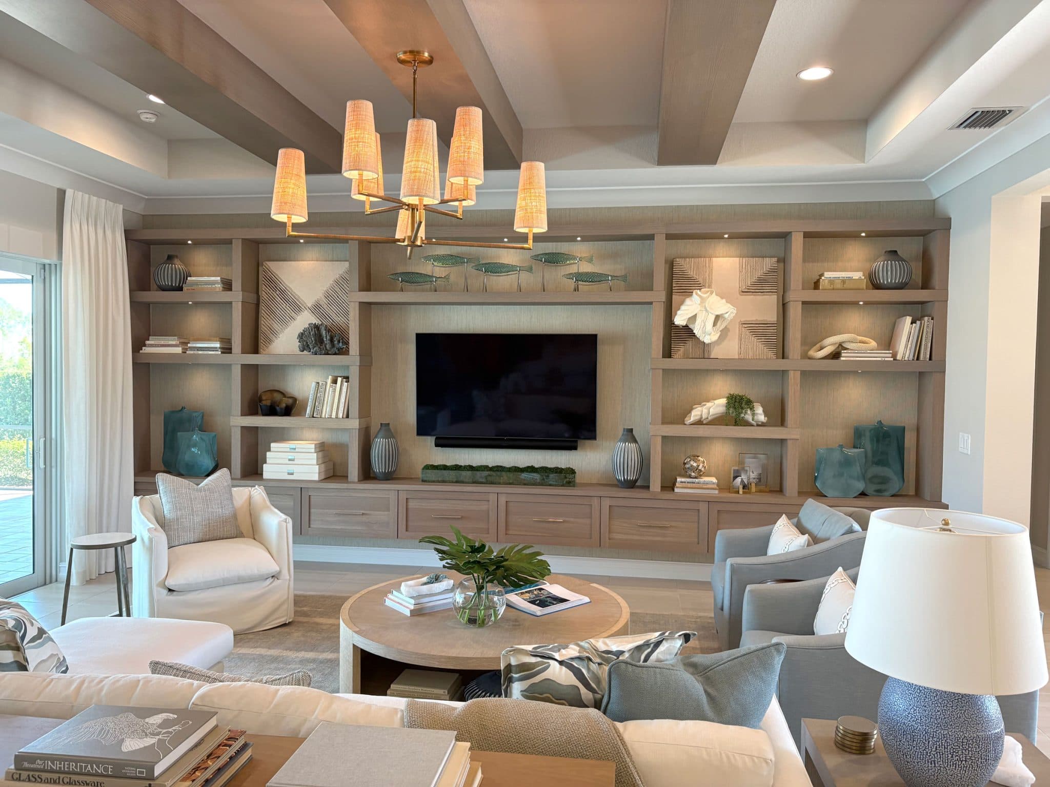 Organic Great Room Cabinetry