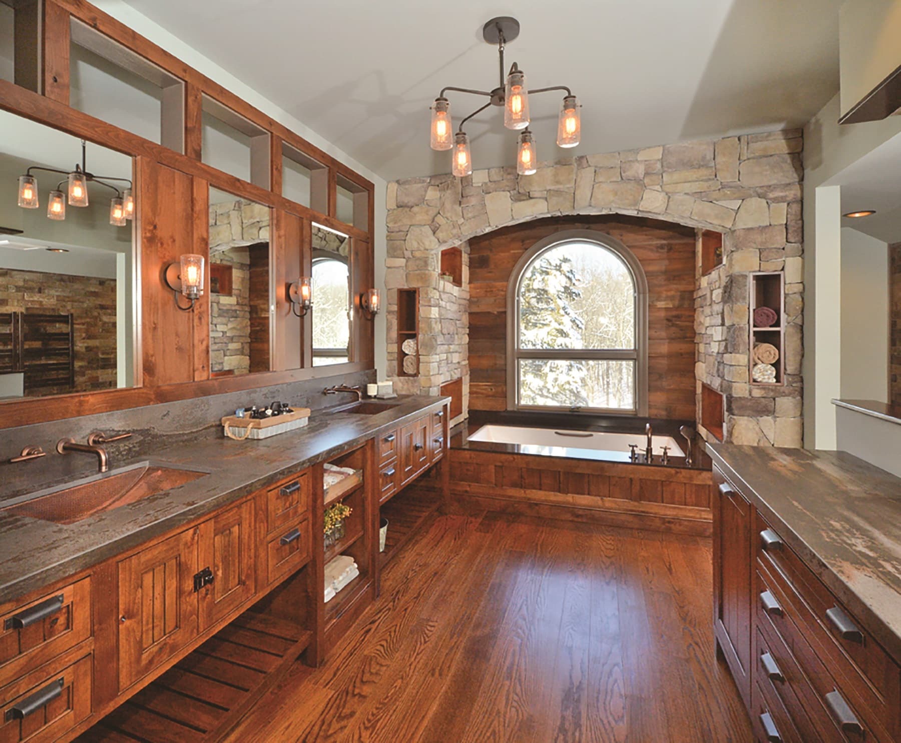Rustic Bathroom Spa