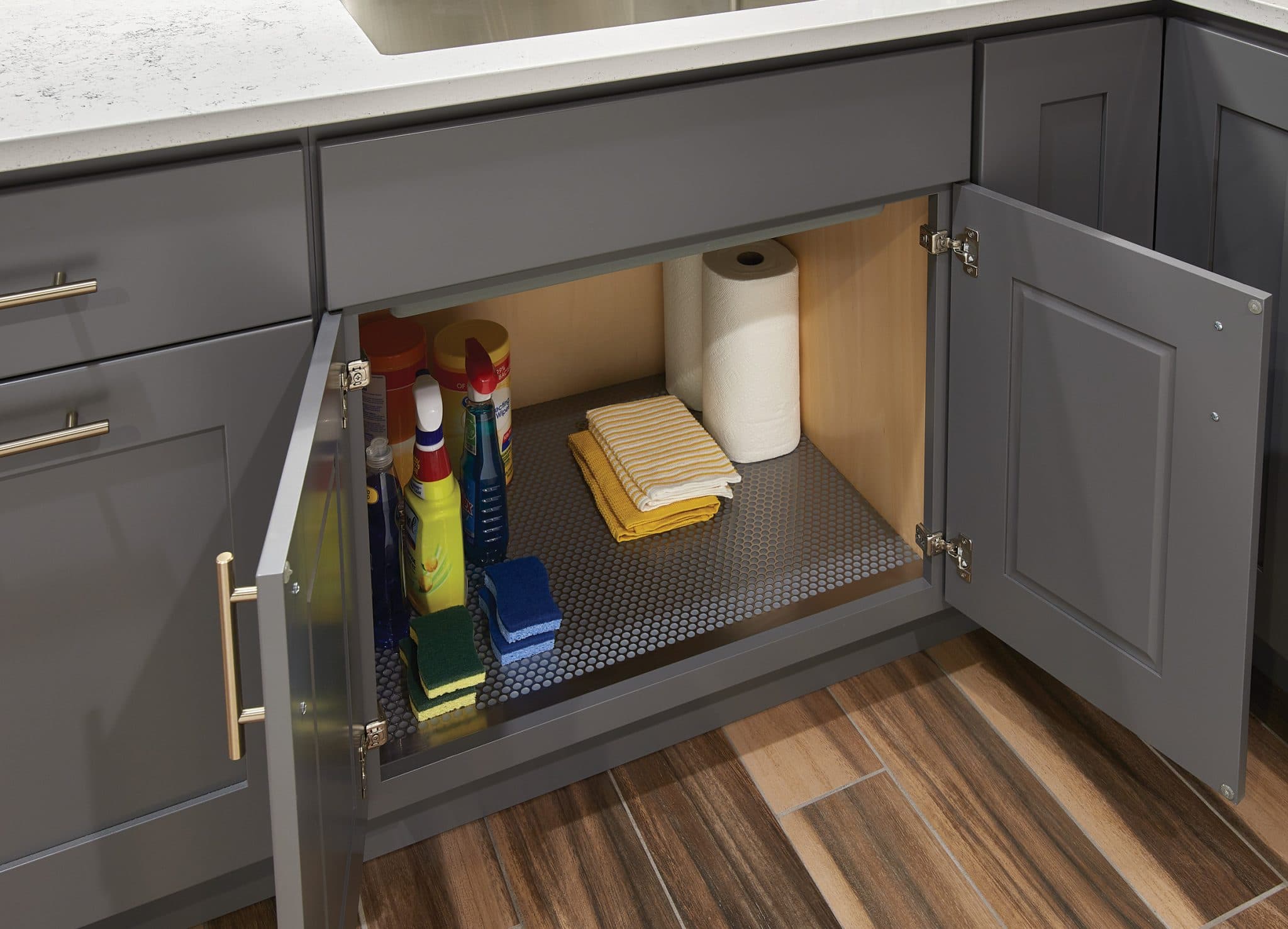 Under Sink Mat cabinet storage solution
