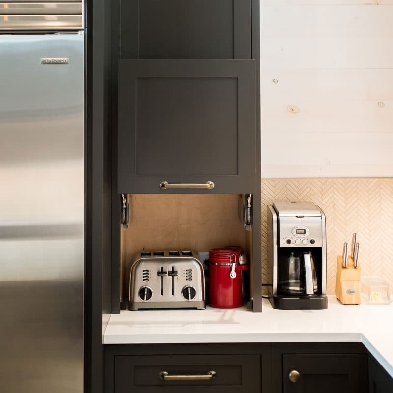 Custom Appliance Garage/Storage cabinet storage solution