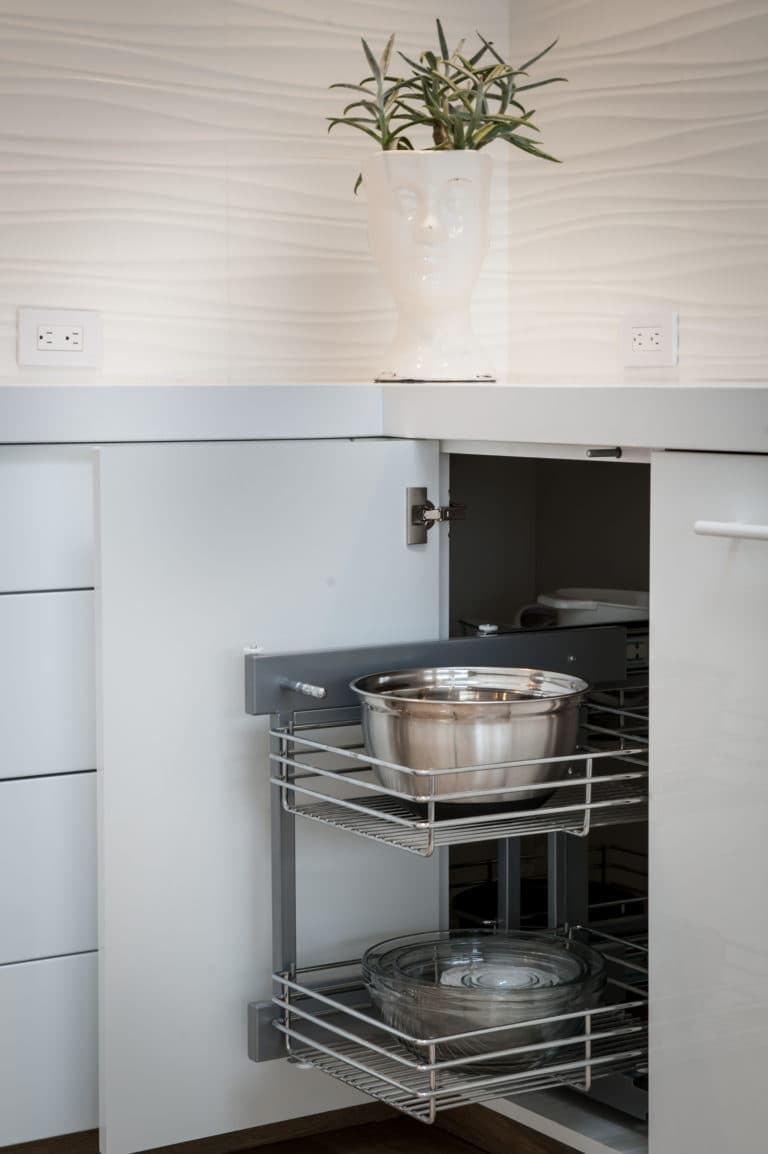 Custom Corner Storage cabinet storage solution